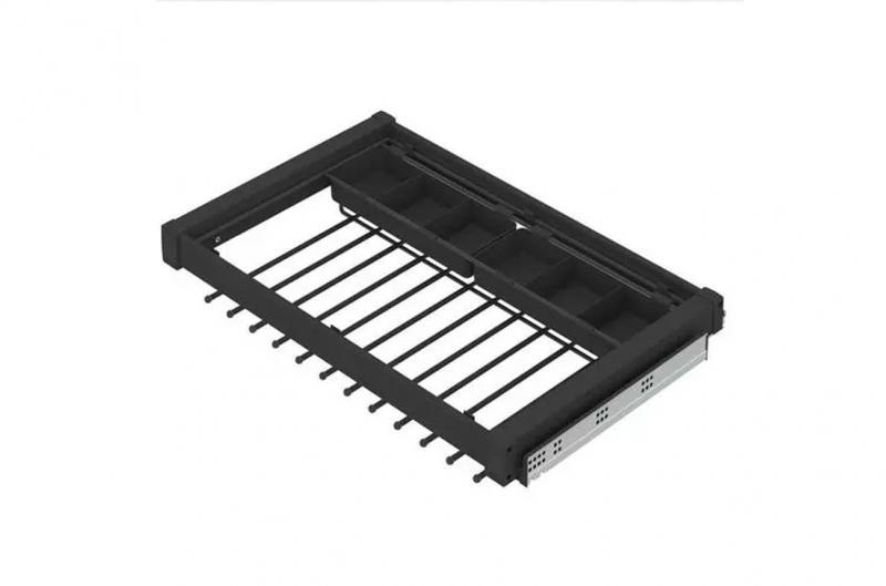 Брючниця STARAX 800 Антрацит з роздільниками боков кріплення 760-790х475х80 S-6713-A, фото 1