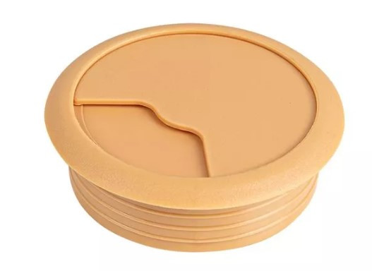 Заглушка під кабель GTV пластикова d-60 бук, фото 1