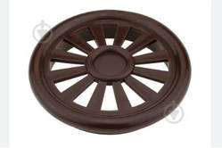 Заглушка вентиляційна кругла D-40мм горіх