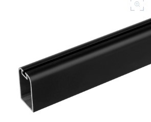 Штанга для плечиків Slider A 29-29 L=3000 чорний матовий, фото 1