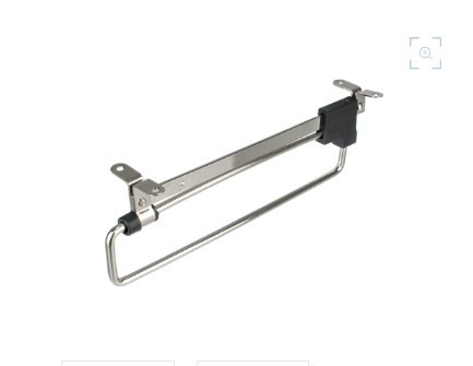 Вішак висувний GIFF L=250 нікель/чорний, фото 1