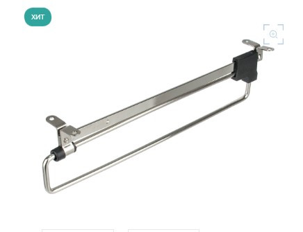 Вішак висувний GIFF L=300 нікель/чорний, фото 1