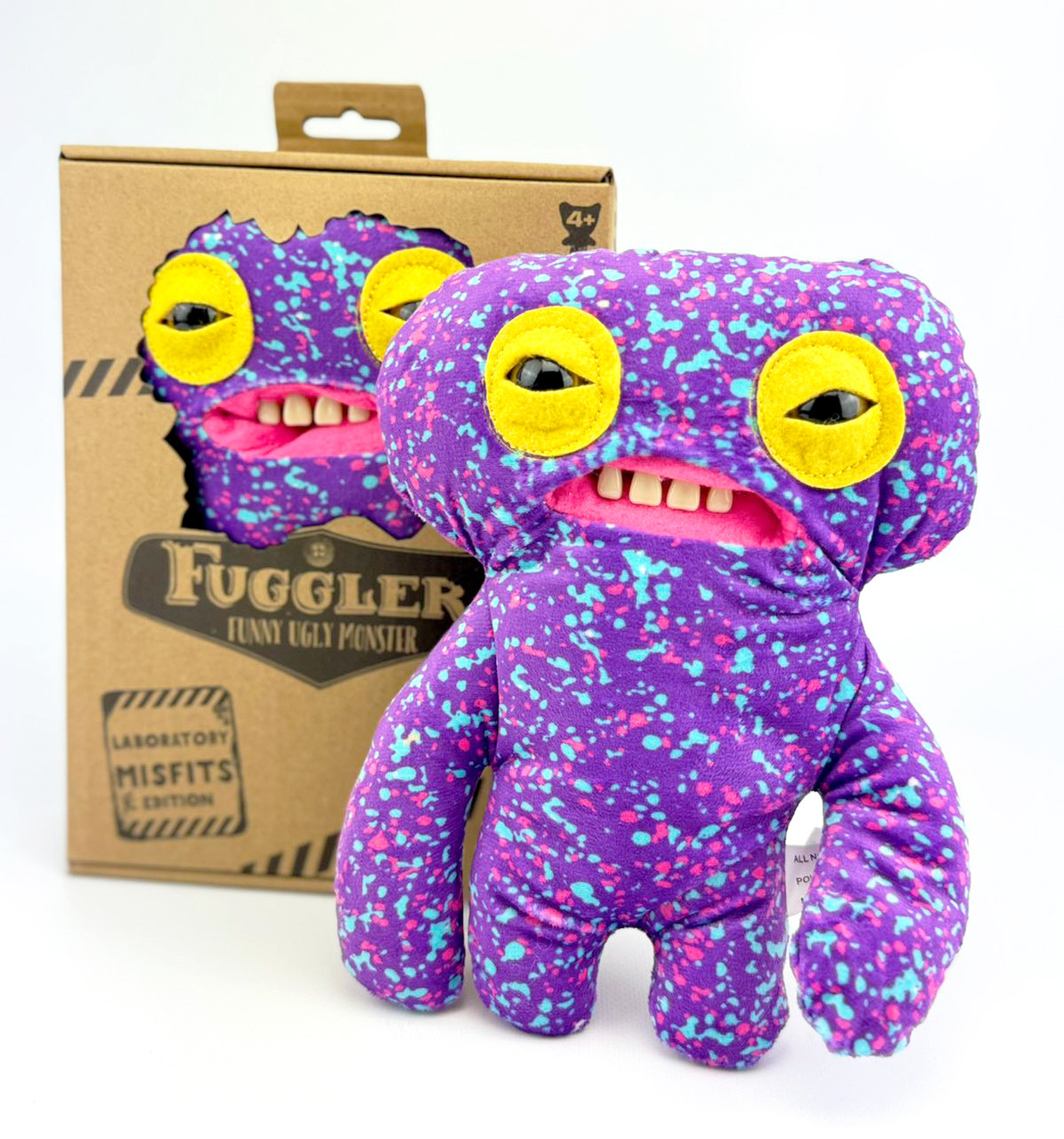 Велика М'яка іграшка Фуглер Геп Тач Макгу Fuggler Funny Ugly Monster Оригінал (фіолетовий монстр, 22 см), фото 1