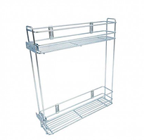 Карго WXL200 бокове кріпл. без направл. хром ефект (2 полиці), з кріпл. для направл, 3d кріпл фасаду