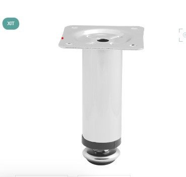 Опора з регулюванням циліндрична GIFF Round 30/100 хром, фото 1