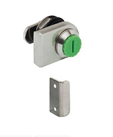 Замок SYMO для скла 4-10мм, цамак нікельов. поліров HAFELE