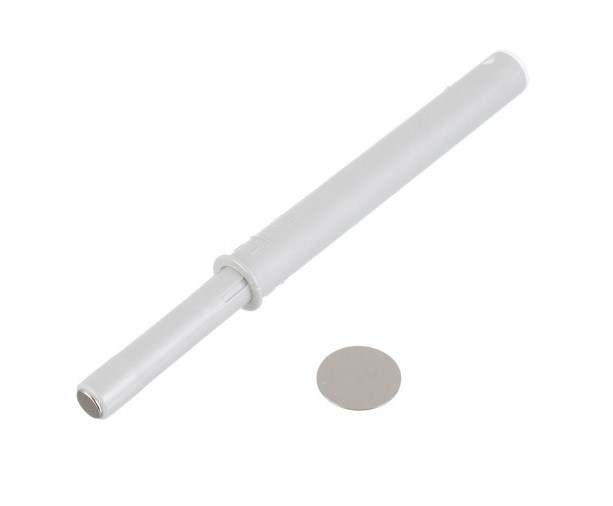 Відбійник врізний довгий магнітний, білий (Italia), фото 1