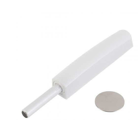 Відбійник накладний довгий з магнітним адаптером, білий (Italia), фото 1