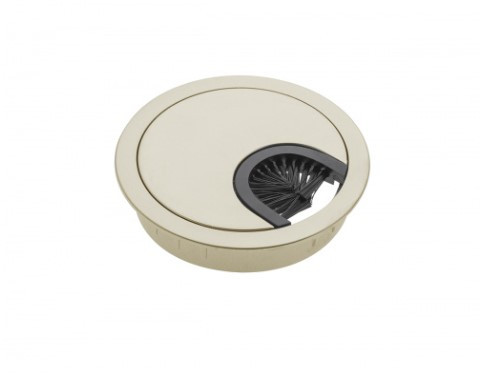 Заглушка під кабель GTV металевa d-60, Cатин, фото 1