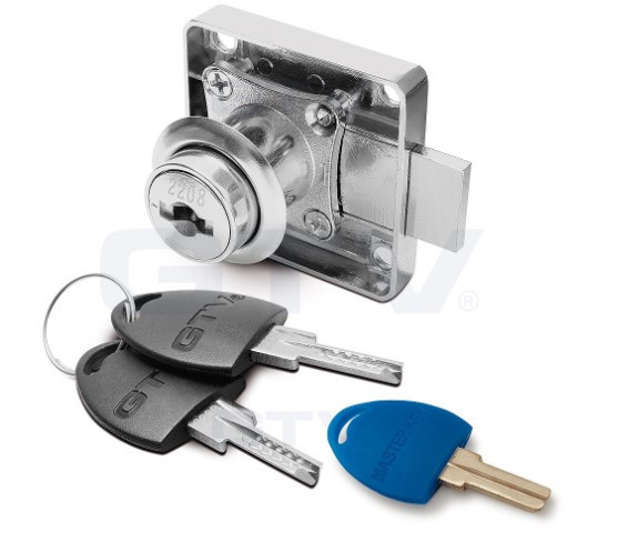 Замок квадратний 138 ZnAl + цифровий ключ (хром) GTV, фото 1