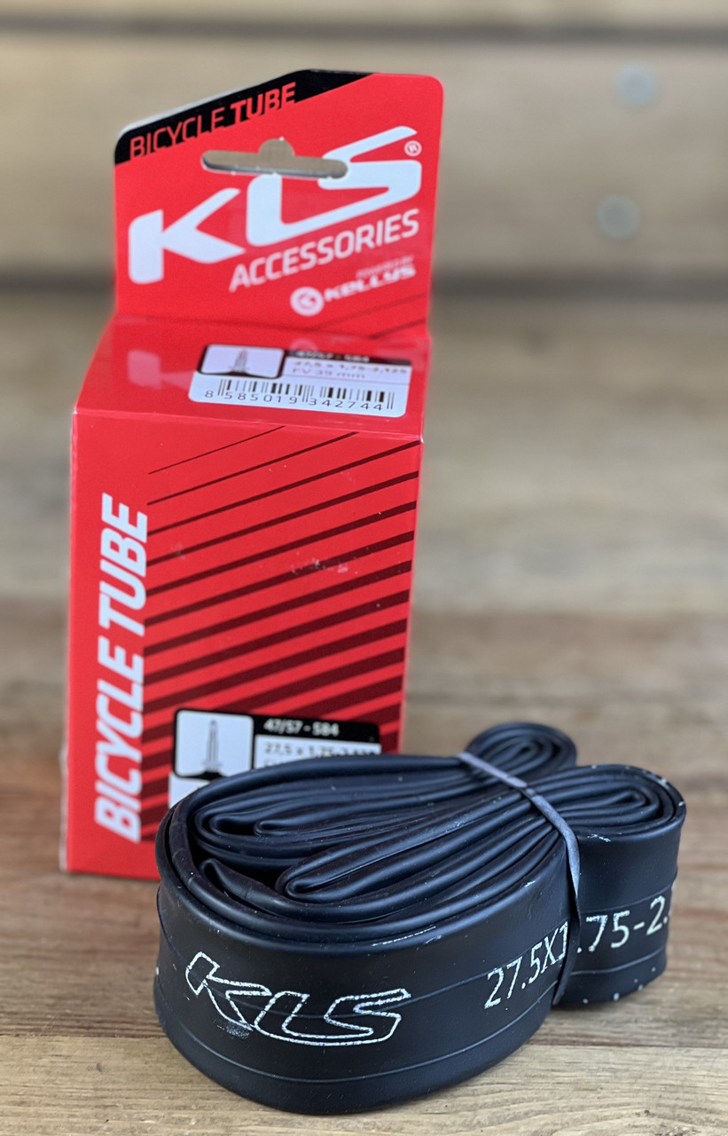Камера на велосипед велокамера KLS 27,5 х 1,75-2,125 FV 39 мм, фото 1