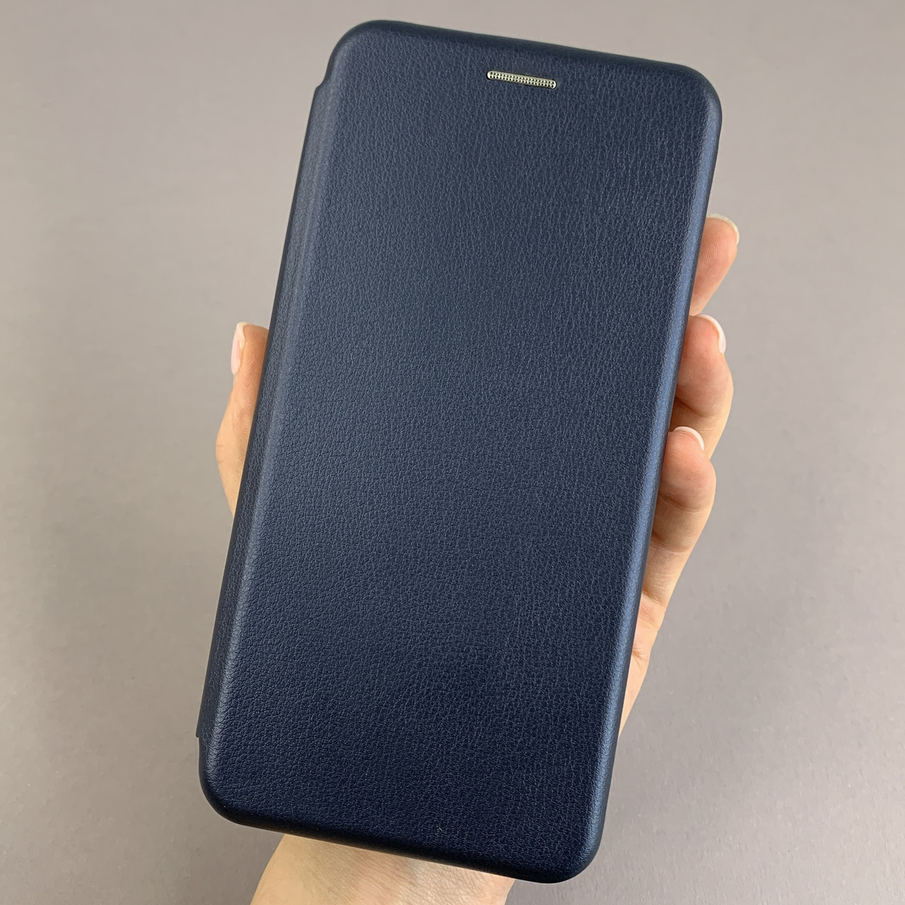 Чохол-книга для Motorola E30 книжка з підставкою на телефон моторола е30 темно-синя stn