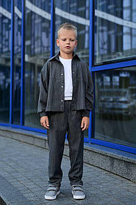 Костюм дитячий підлітковий в смужку 2581ев р.122-146 New