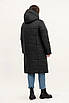 Модна зимова жіноча куртка великого розміру 54-70 чорний, фото 2