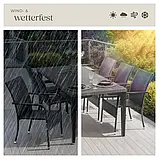 Набір із 2 стільців Girona з ротанга 58×7×90 см, навантаження до 120 кг, фото 4