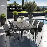 Набір із 2 стільців Girona з ротанга 58×7×90 см, навантаження до 120 кг, фото 5