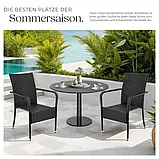 Набір із 2 стільців Girona з ротанга 58×7×90 см, навантаження до 120 кг, фото 6