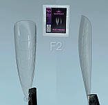 Верхні форми (типси) Дизайнер для нарощування полігелем / акрігелем, 120 шт./уп. №F2 Almond long, фото 4