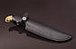Мисливський ніж ручної роботи "Королівський змій" з травлінням клинка сталь 50х14мф, фото 2