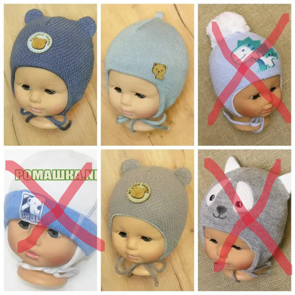 40-44 4-9 міс в'язана з підкладкою весняна демісезонна весняна шапка для новонародженого хлопчика осінь весна