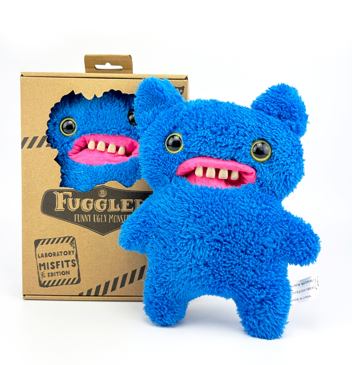 Велика М'яка іграшка Фуглер Сварливий Ворчун Fuggler Funny Ugly Monster Оригінал (синій монстр, 22 см), фото 1