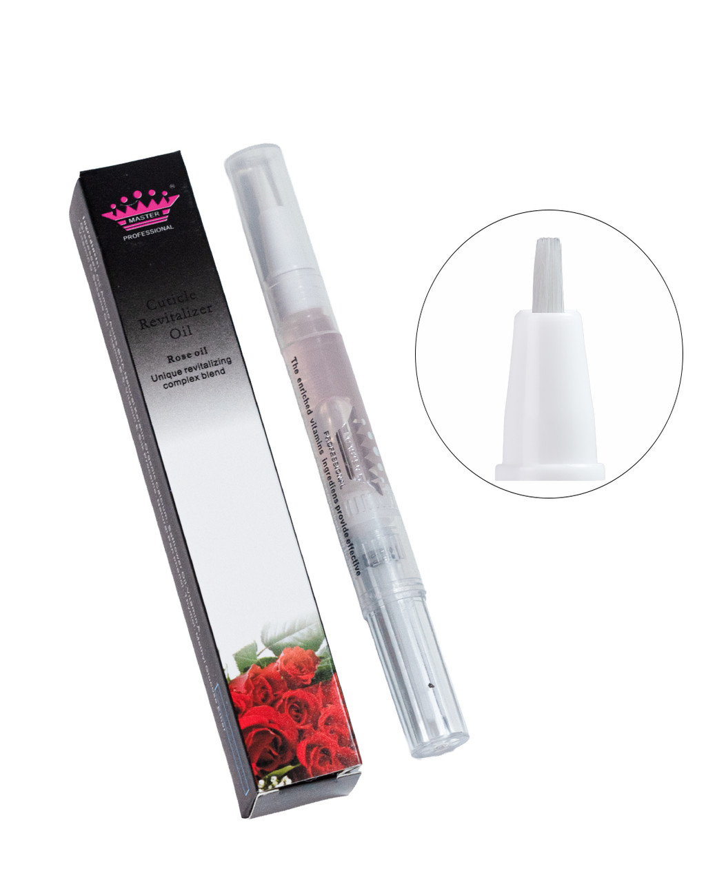Олія для кутикули в олівці Master Professional (rose), фото 1