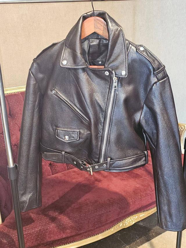 куртка косуха из эко-кожи коричневая шоколадная