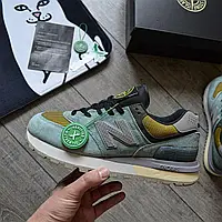 Чоловічі кросівки New Balance 574 Legacy 'Light Green' Stone стон айленд весна-осінь . Живе фото