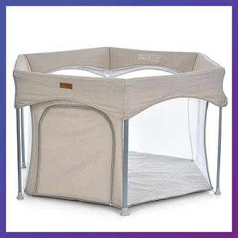 Дитячий ігровий манеж шестикутний El Camino ME 1195 SWIFT 6 Бежевий