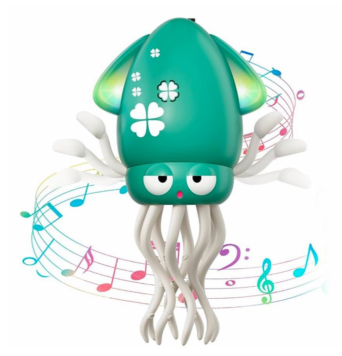 Іграшка Tummy Time Танцюючий Восьминіг Зелений, фото 1