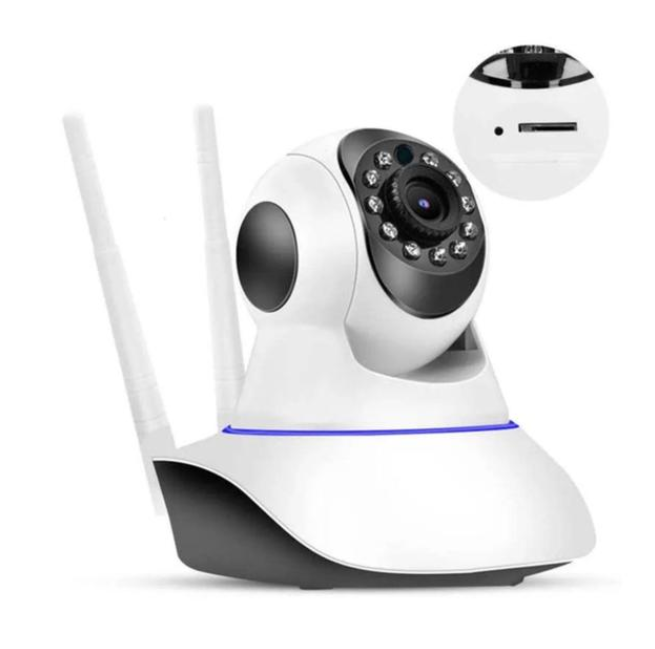 Бездротова внутрішня IP-камера відеоспостереження відеоня з поворотним механізмом 355 градусів і нічним зніманням, фото 1