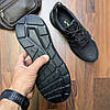 Чоловічі шкіряні кросівки (натуральна шкіра) чорні демісезонні для чоловіків на весну осінь, розміри 40-45, фото 6