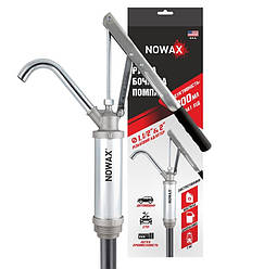 Помпа ручна для мастила Nowax пластиковий насос-забірник для оливи та мастил (NX12180)