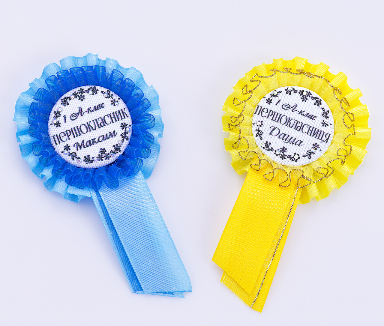 Значок з фатином іменний хлопчик дівчинка, фото 1