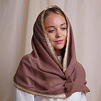 Хомут Снуд "Мокка" для дорослих Капучино Шифон арт.91450261  50*110 см(р)
