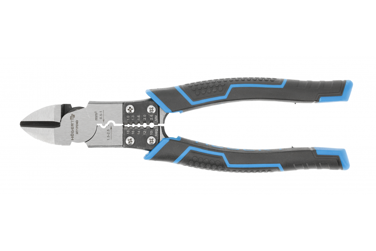 Універсальні бокорізи 6 в 1 довжина 200 мм Hogert для різних завдань (HT1P243), фото 1