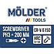 Хрестова викрутка PH3 200 мм Molder для професіоналів (MT32113), фото 2