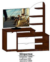 Тумба під телевізор Шератон 1260х1200х420мм Алекса-СМ, фото 4