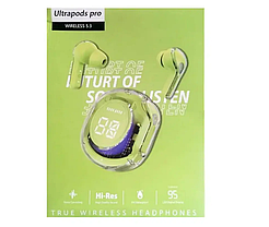 Навушники бездротові Bluetooth Ultrapods Pro 9523, чорні, фото 4