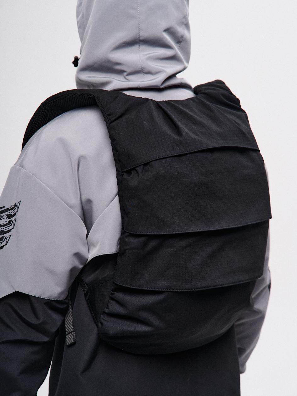 Рюкзак із рипстопа Панцир чорний, фото 1