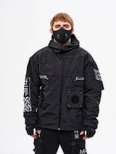 Вітровка з принтами Даркнет чорний S, M, L, XL, XXL