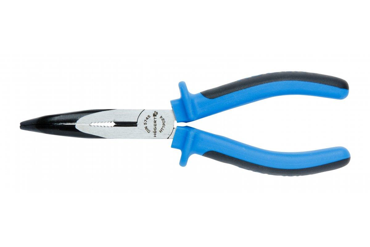 Плоскогубці подовжені з вигнутими робочими частинами 200 мм Hogert (HT1P024), фото 1