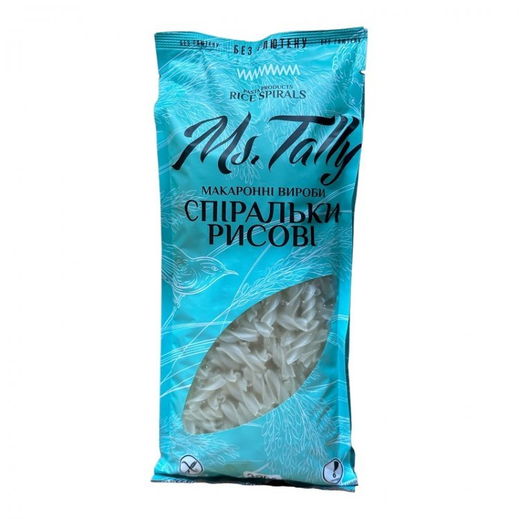 Макарони рисові спіральки безглютенові ,300г, Ms.Tally, фото 1