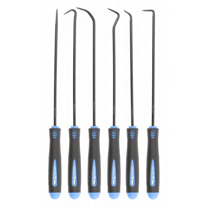 Набір довгих гачків із ручкою для кузовних робіт 6 штук Hogert (HT8G398), фото 1