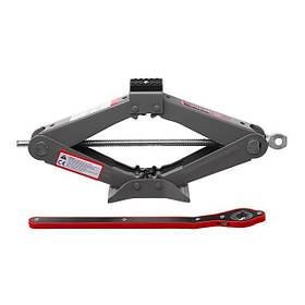 Домкрат механічний 90-370 мм 1.5т INTERTOOL GT0183 ромбовий з ручкою тріскачкою