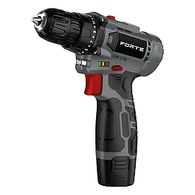 Шуруповерт дриль акумуляторний Forte CD-12BC 12В 1.5Аh Li-ion 2 батареї дриль у кейсі