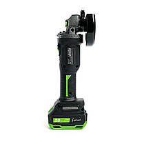 Потужна кутова безщіткова шліфмашина FELSO GC2040BL : з АКБ 20V 4 Ah+ЗП, диск 125 мм, фото 5
