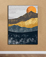 Картина для спальні - Світанок у горах - 30х40 см