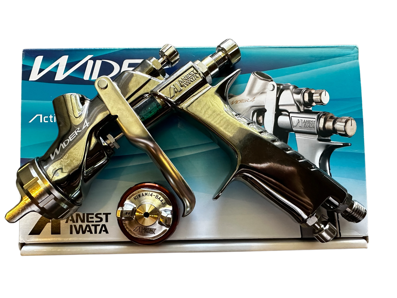 Фарбопульт ANEST IWATA WIDER4 + голова KIWAMI4 (бачок 600мл)