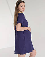 Муслінова сорочка для пологів (синій), фото 3